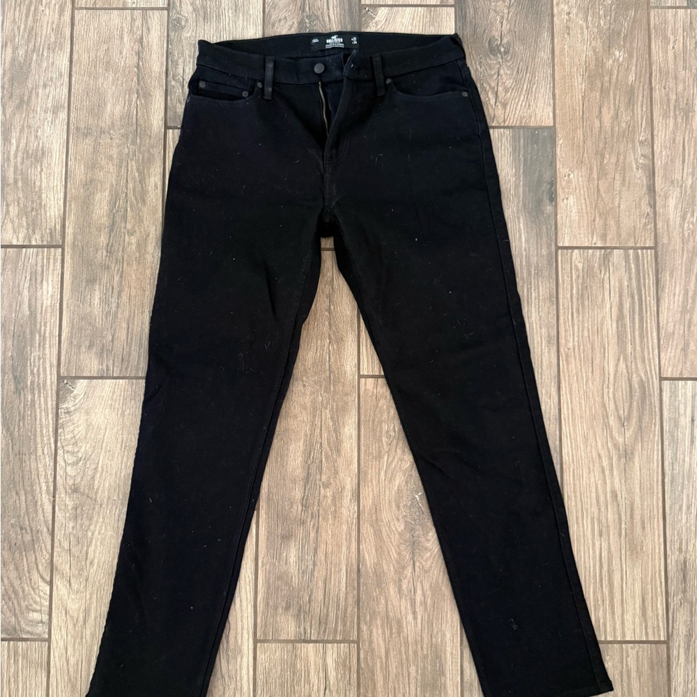Hollister Men's Slim Straight Black Jeans